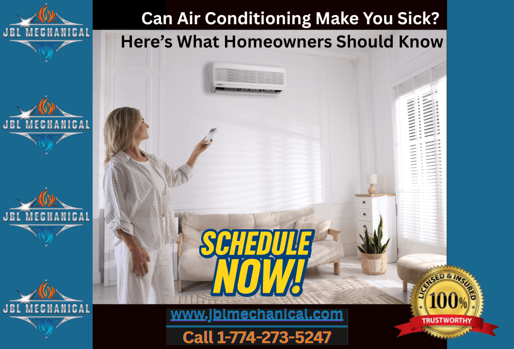 Homeowner wondering whether their air conditioning is affecting their health