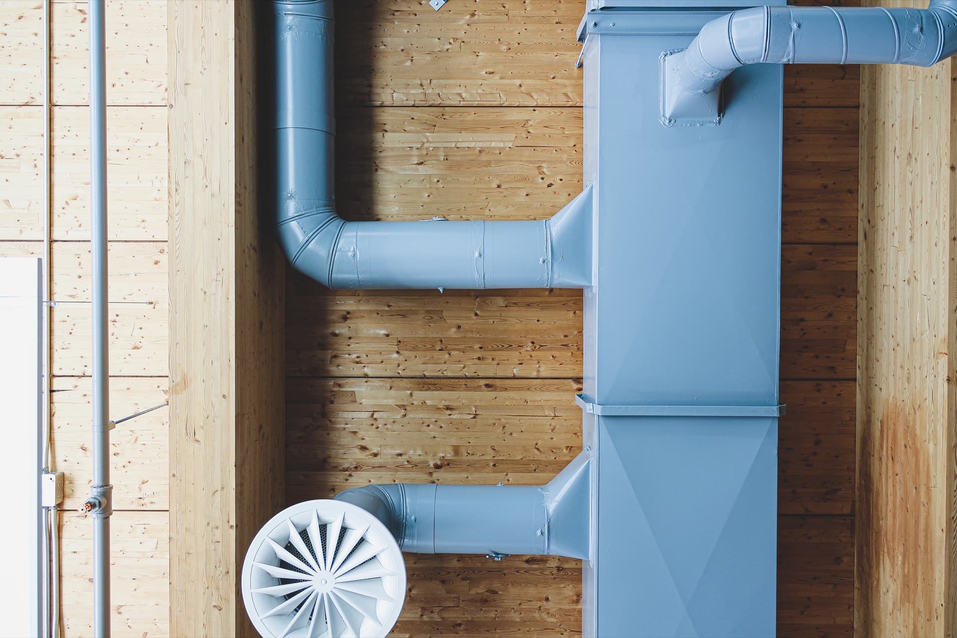 Ductwork and supply vent in a home ventilation system